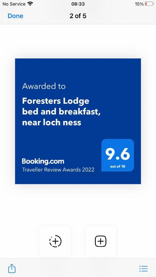 Foresters Lodge bed&breakfast, near loch ness Inverfarigaig Exteriör bild